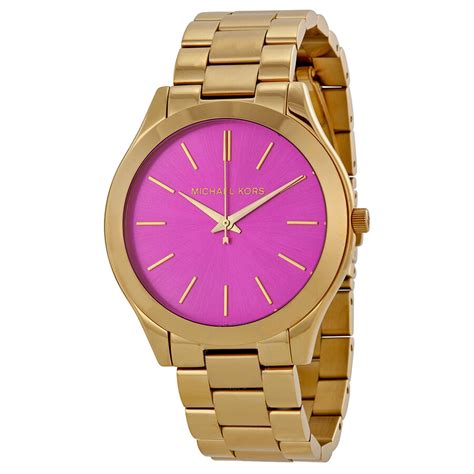 michael kors watch pink background|Michael Kors runway pink.